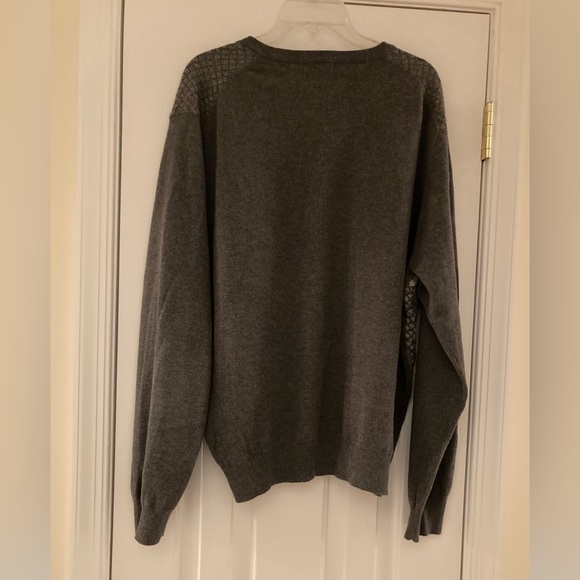 Van Heusen XL men’s sweater in gray with cream - Picture 2 of 4
